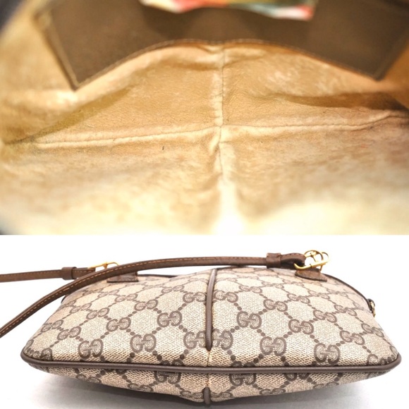 Authentic Gucci brown coated canvas shoulder bag - Picture 7 of 7
